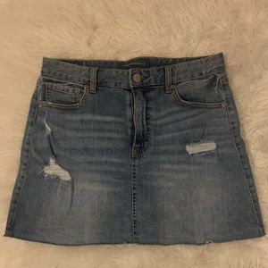 Aeropostale real denim high rise mini skirt